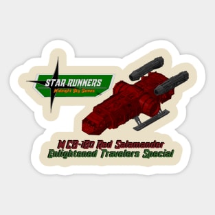 Red Salamander Freighter Sticker